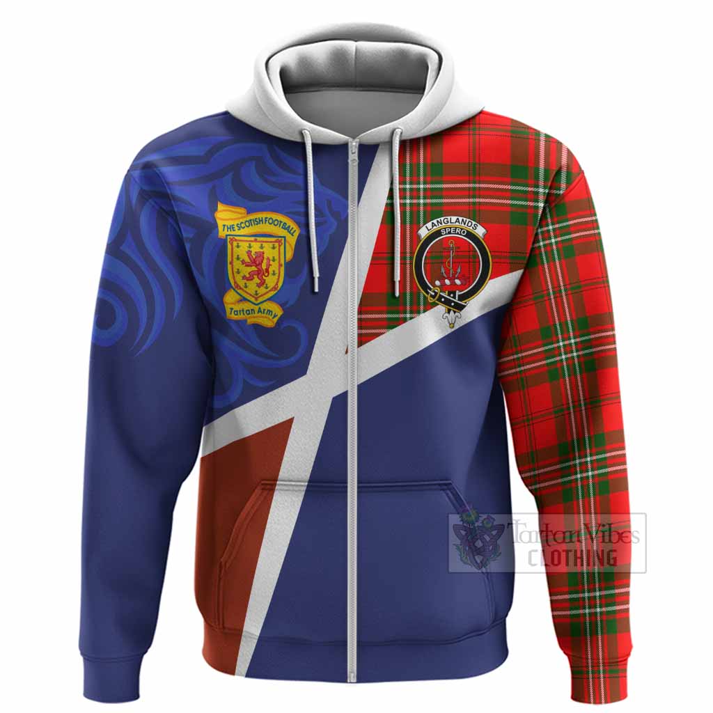 Langlands The Scottish Football Crest Hoodie Lion-Tartan Army
