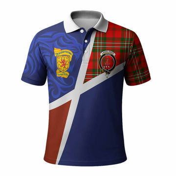 Langlands The Scottish Football Crest Polo Shirt Lion-Tartan Army