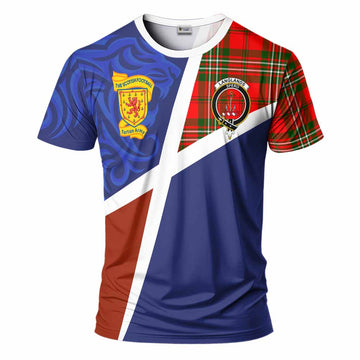 Langlands The Scottish Football Crest T-Shirt Lion-Tartan Army