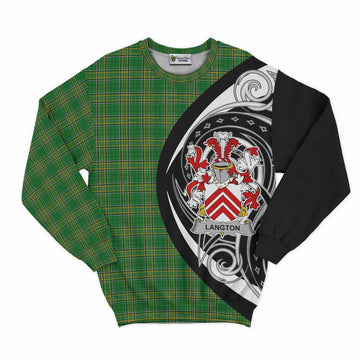 Tartan Vibes Clothing Langton Irish Clan Sweatshirt Celtic Circle Style