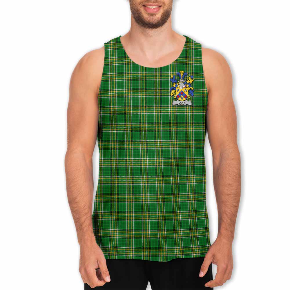 Lany Irish Clan Tartan Men's Tank Top with Coat of Arms Men - Tartan Vibes Clothing