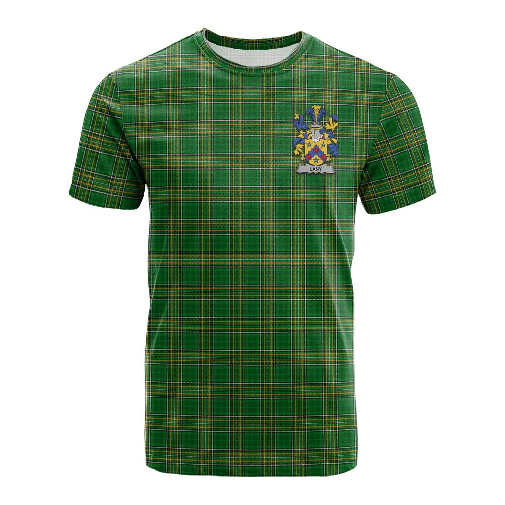 Lany Irish Clan Tartan Cotton T-shirt with Coat of Arms Kid's Shirt - Tartan Vibes Clothing