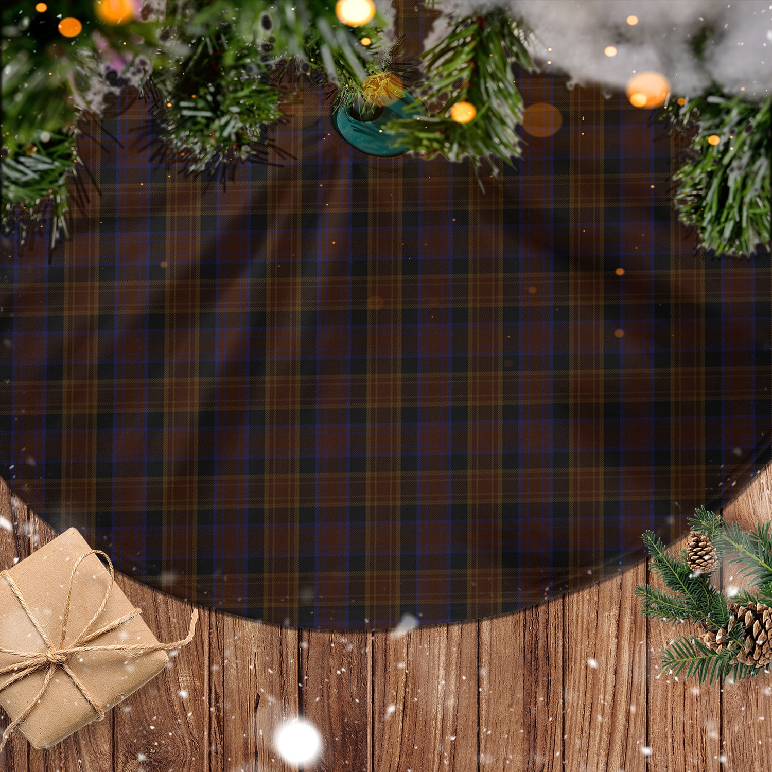 Laois County Ireland Tartan Christmas Tree Skirt - Tartanvibesclothing