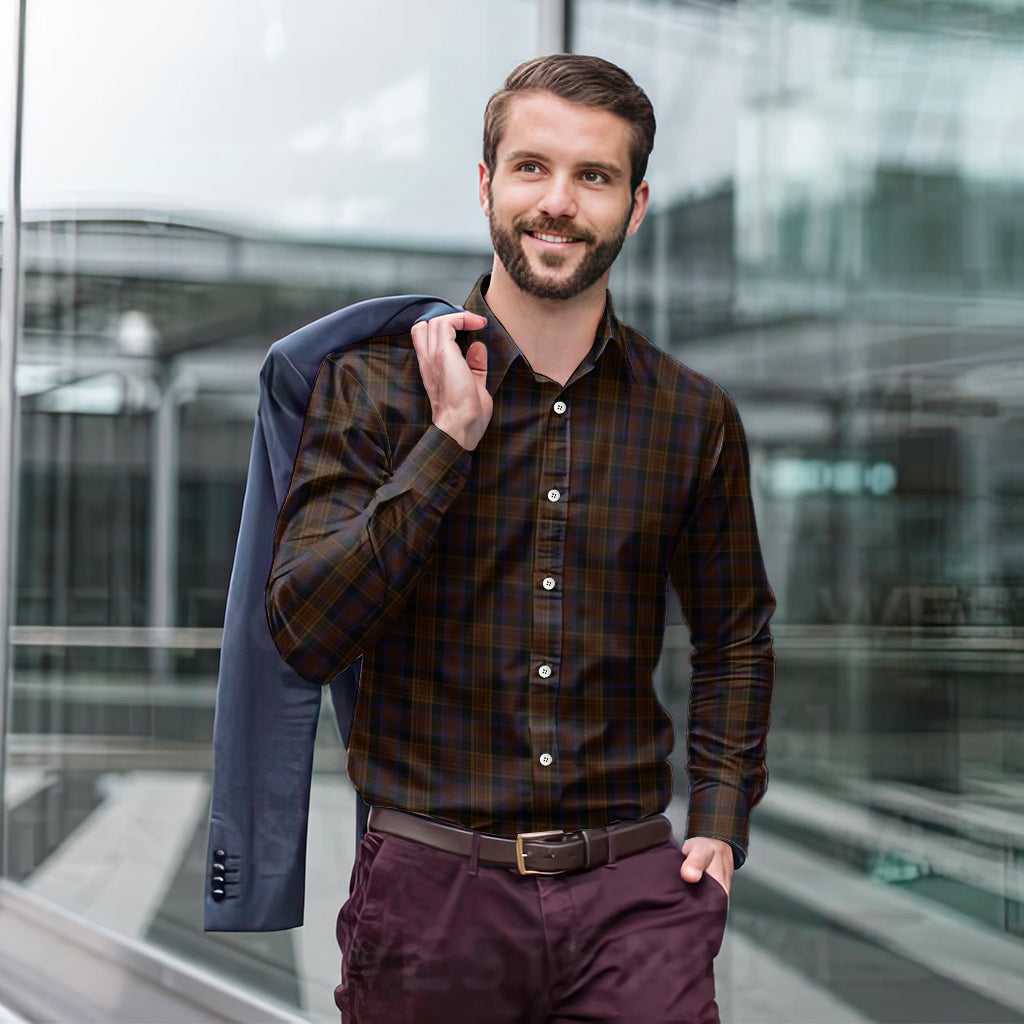 Laois County Ireland Tartan Long Sleeve Button Up Shirt - Tartan Vibes Clothing