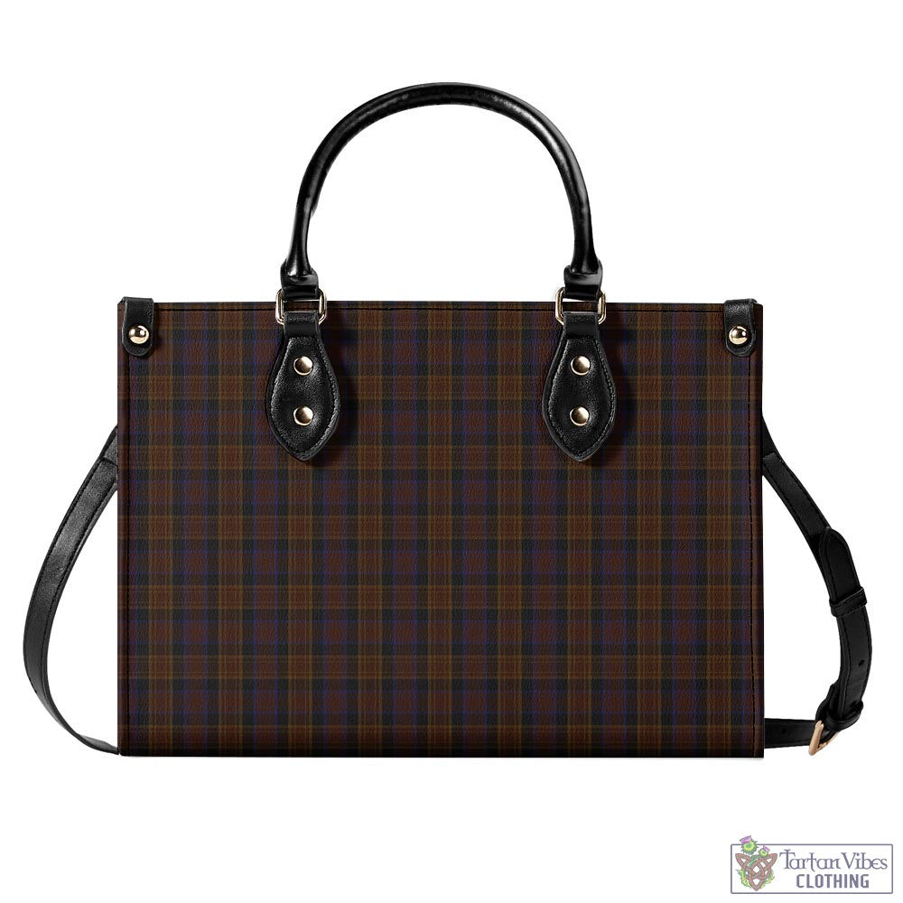 Laois County Ireland Tartan Luxury Leather Handbags L - Tartan Vibes Clothing