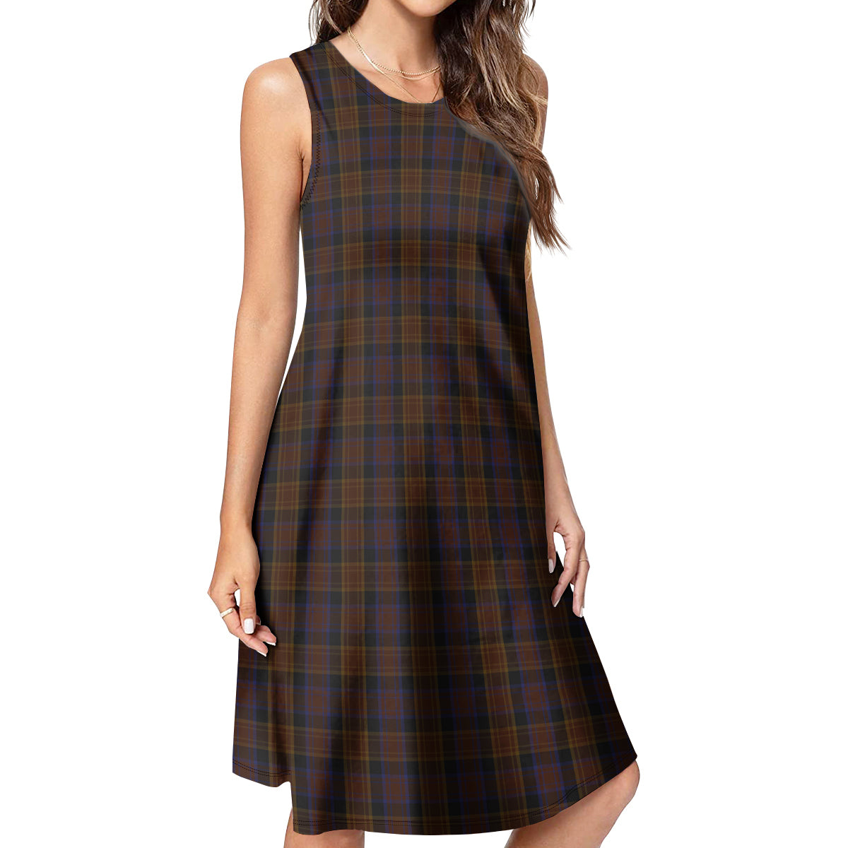 Laois County Ireland Tartan Womens Casual Dresses - Tartanvibesclothing