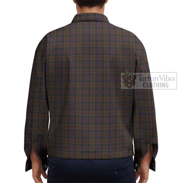 Laois County Ireland Tartan Unisex Lapel Cotton Jacket