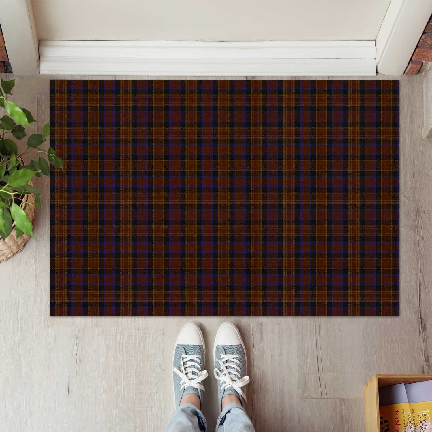 Laois County Ireland Tartan Door Mat - Tartanvibesclothing