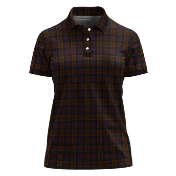 Laois County Ireland Tartan Polo Shirt For Women