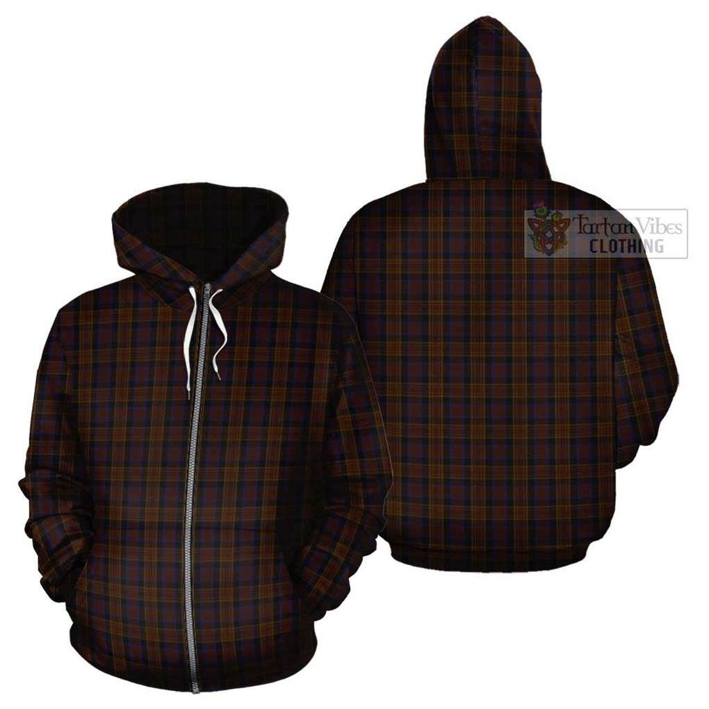 Laois County Ireland Tartan Cotton Hoodie Zip Hoodie - Tartan Vibes Clothing