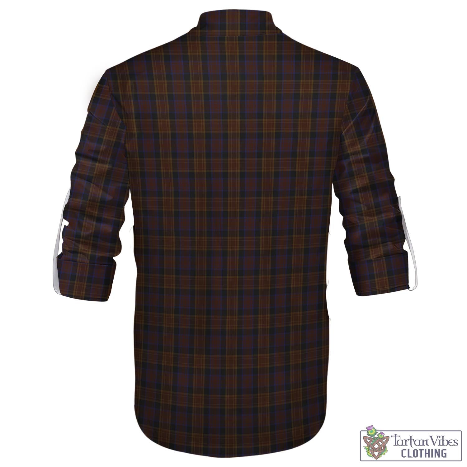 Tartan Vibes Clothing Laois County Ireland Tartan Men's Scottish Traditional Jacobite Ghillie Kilt Shirt