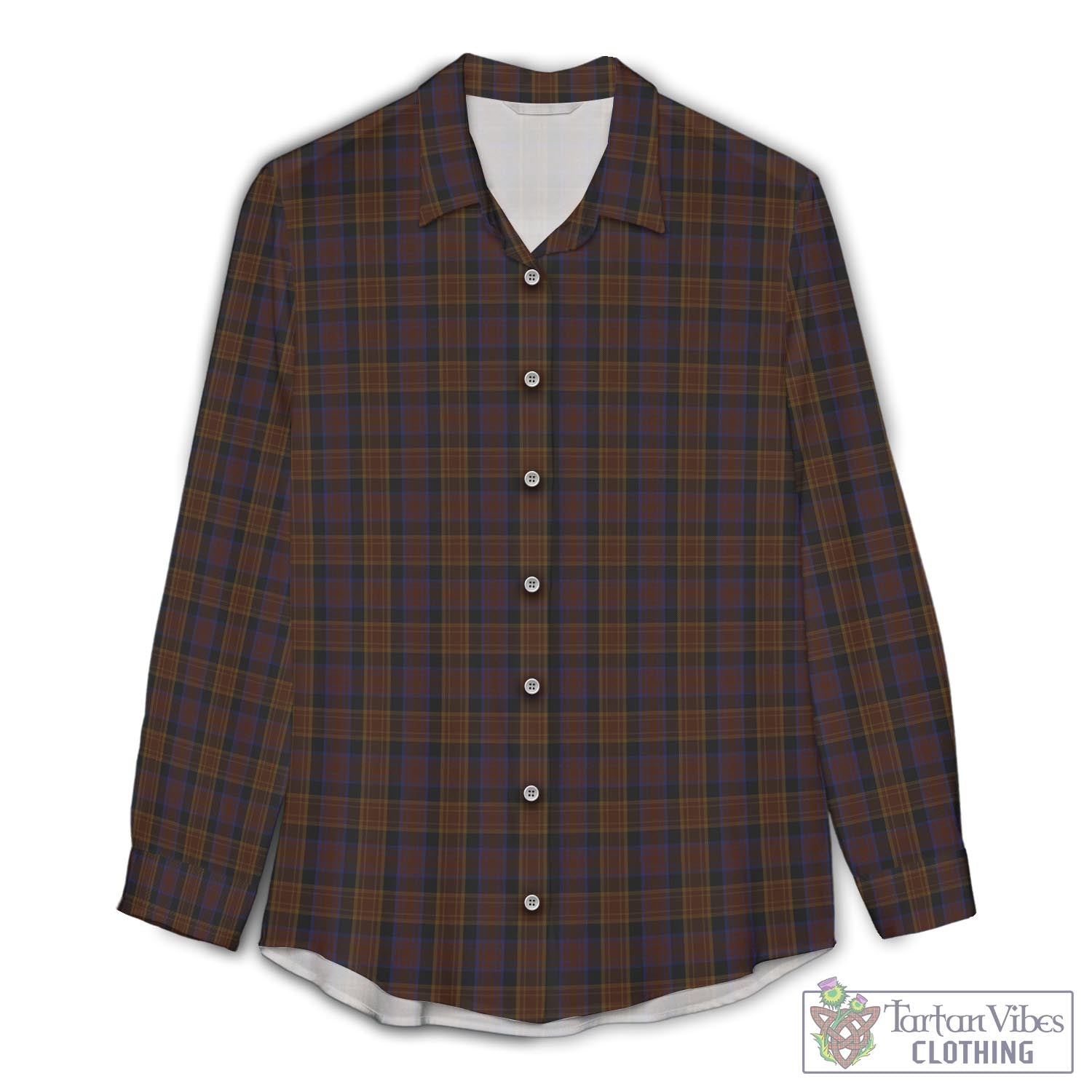Laois County Ireland Tartan Womens Casual Shirt