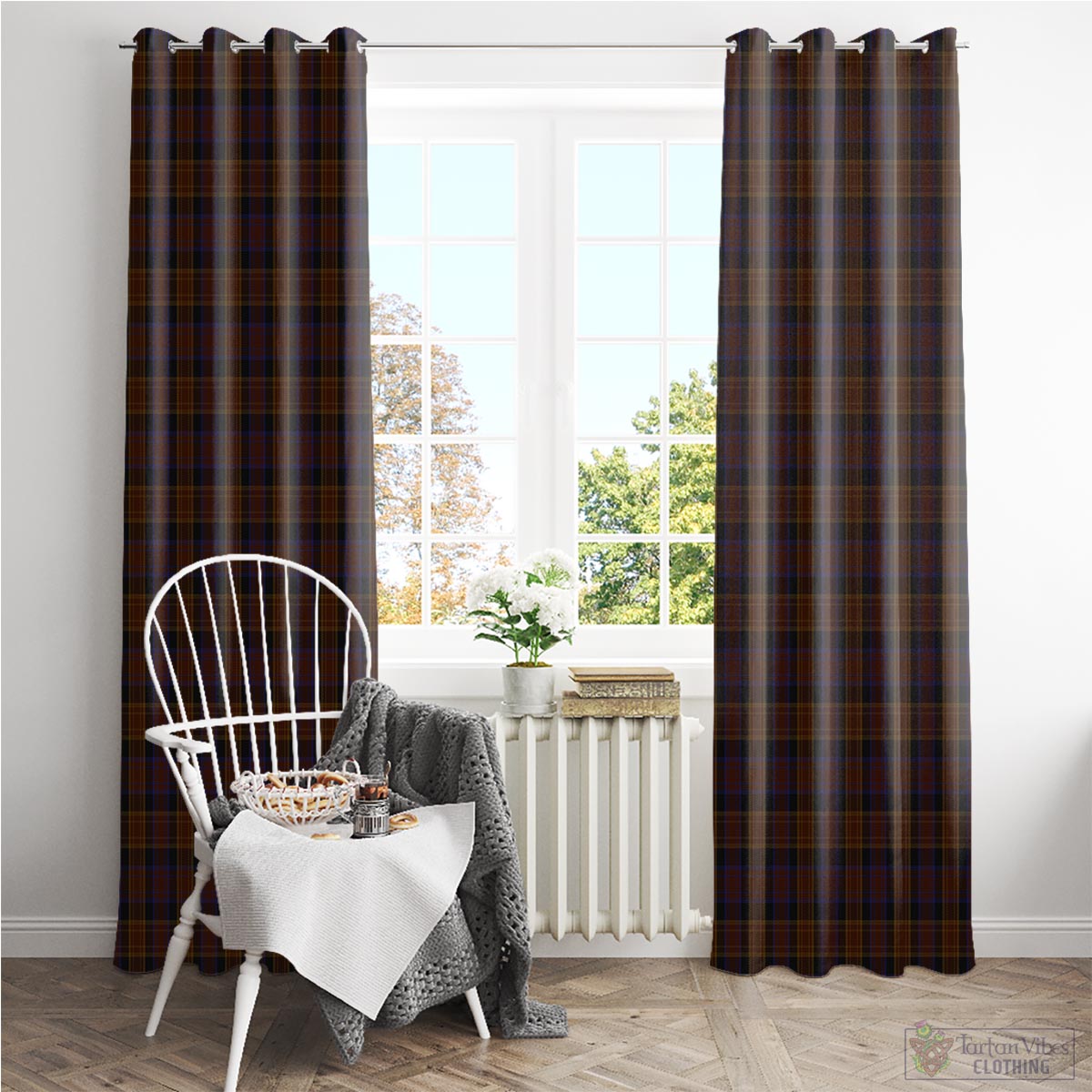 Laois County Ireland Tartan Window Curtain