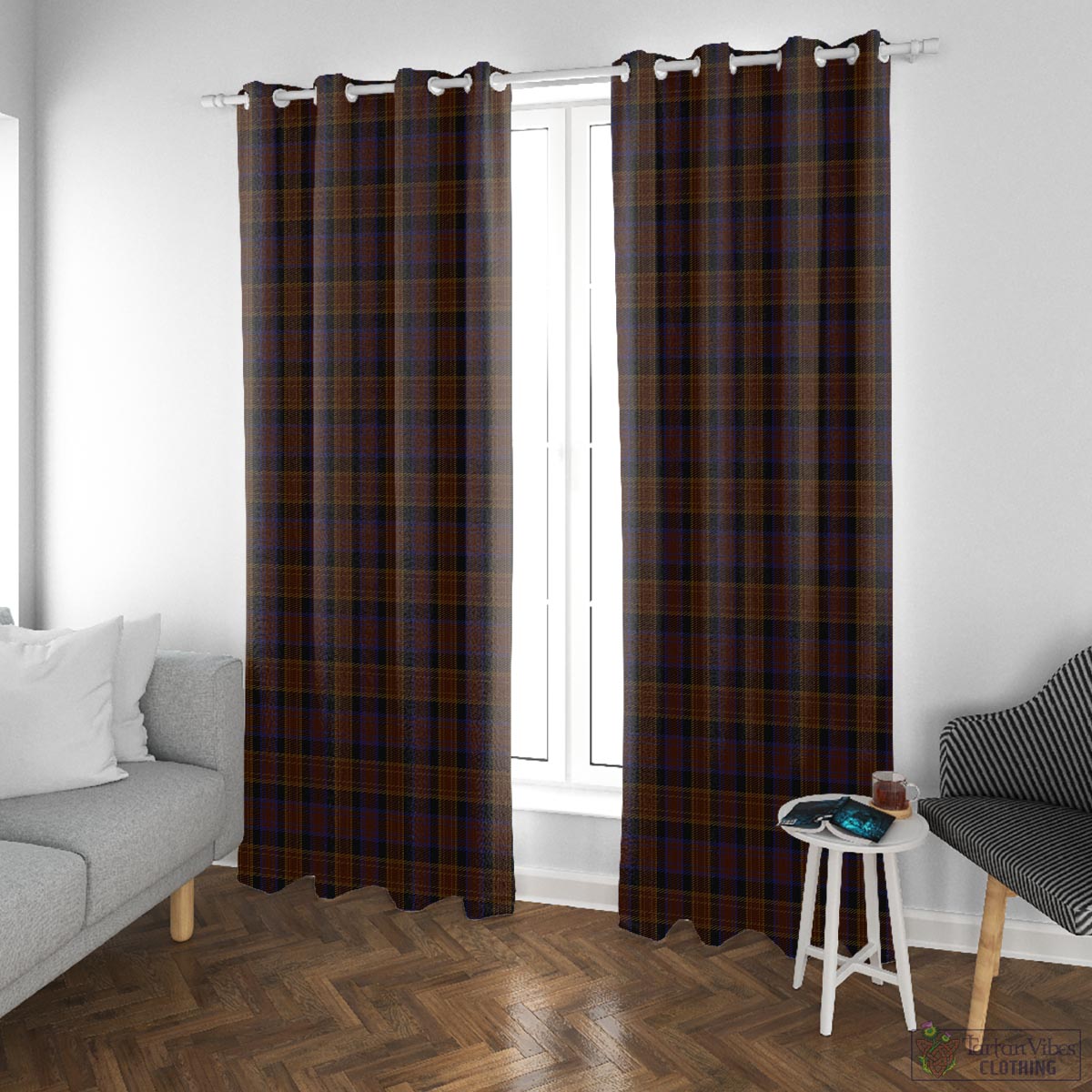 Laois County Ireland Tartan Window Curtain