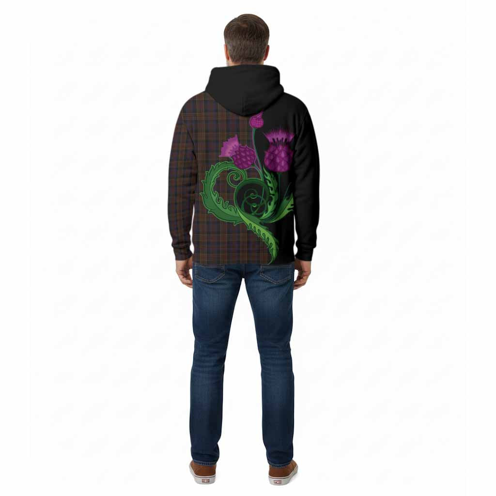 Laois County Ireland Tartan Cotton Hoodie Traditional Scottish Thistle