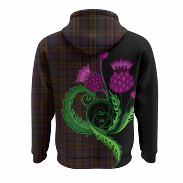 Laois County Ireland Tartan Hoodie Traditional Scottish Thistle