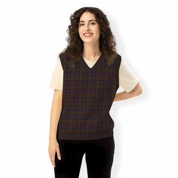 Laois County Ireland Tartan Knitted V-Neck Vest - Tartan Vibes Clothing