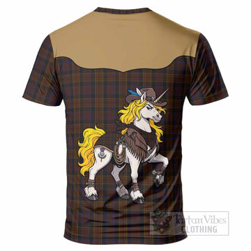 Laois Tartan T-Shirt Rodeo Unicorn Retro Style