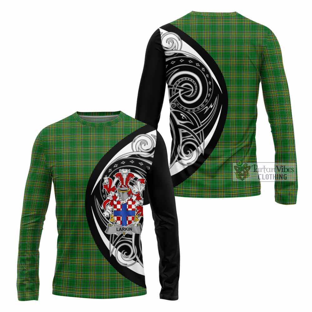 Larkin Irish Clan Long Sleeve T-Shirt Celtic Circle Style - Tartan Vibes Clothing