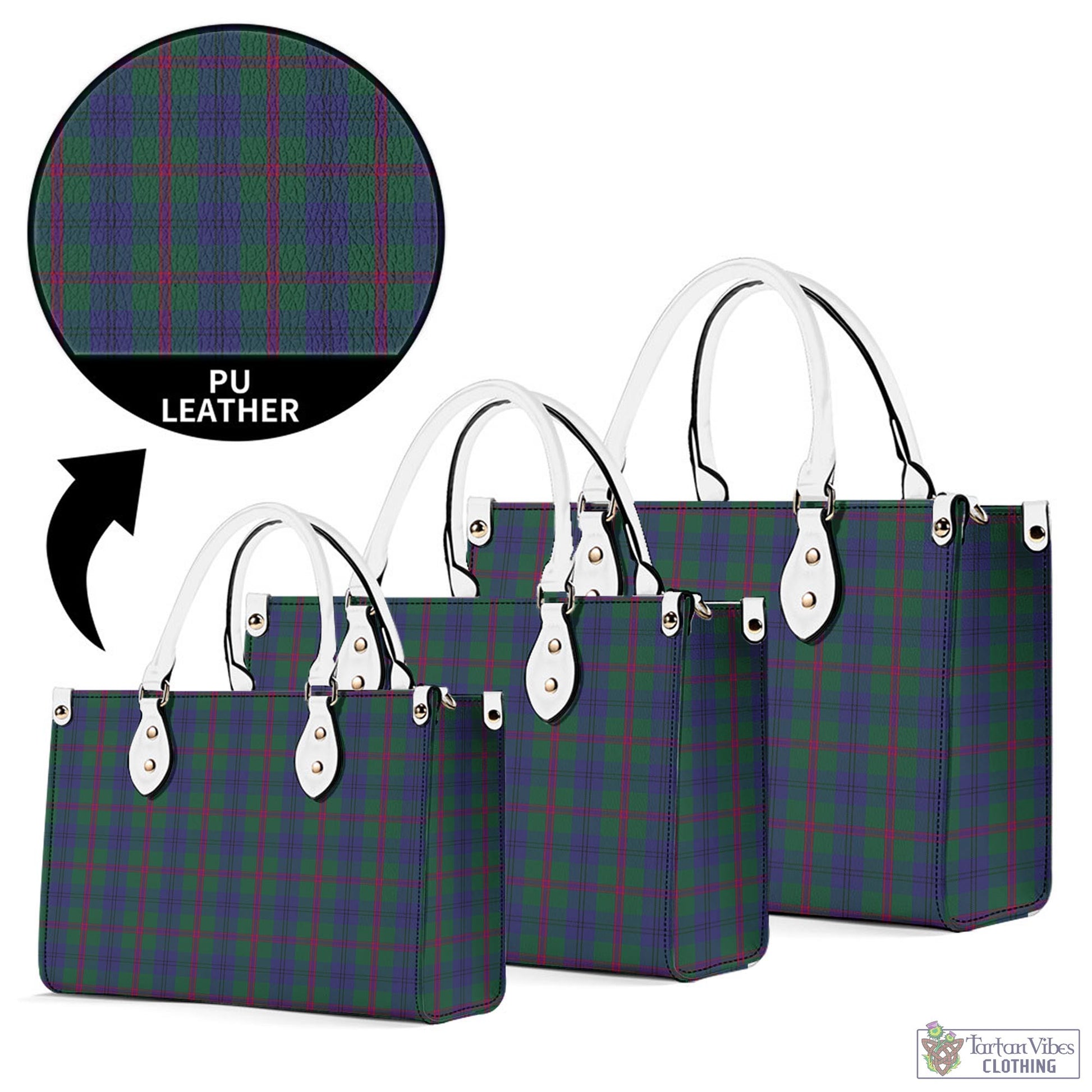 Tartan Vibes Clothing Laurie Tartan Luxury Leather Handbags