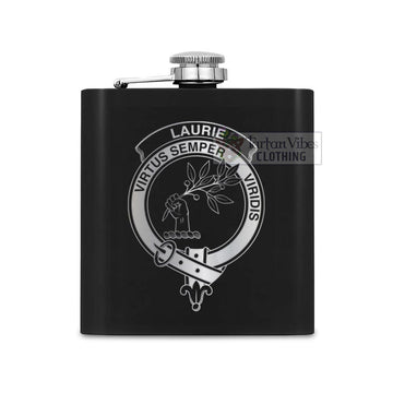 Laurie Crest Hip Flask Set 7oz Black Stainless Steel with A Gift Box