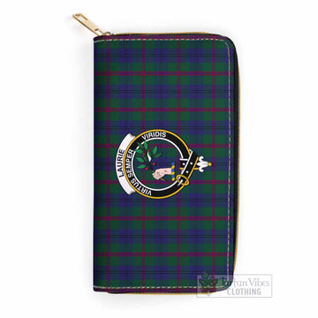 Tartan Vibes Clothing Laurie Tartan Women's Leather Wallet with Family Crest