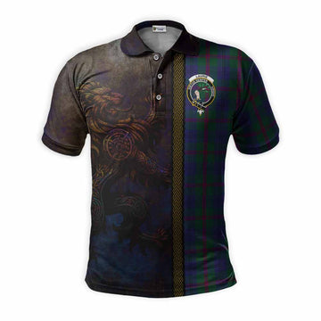 Laurie Tartan Family Crest Polo Shirt Alba Gu Brath Be Brave Lion Ancient Style Kid - Tartan Vibes Clothing