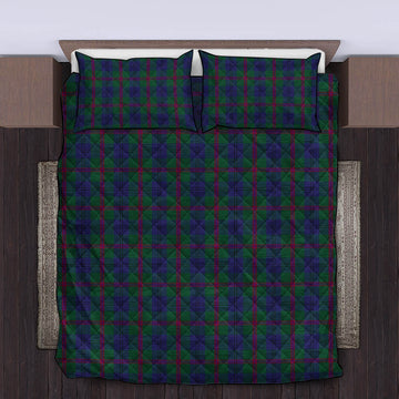 Laurie Tartan Quilt Bed Set King - Tartan Vibes Clothing