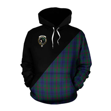 Laurie Tartan Cotton Hoodie with Family Crest and Military Logo Style Pullover Hoodie XS - Tartan Vibes Clothing