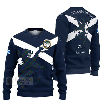 Laurie Tartan Lion Rampant Ugly Sweater Proudly Display Your Heritage with Alba Gu Brath and Clan Name Unisex - Tartan Vibes Clothing