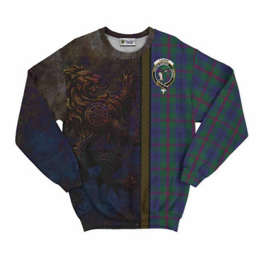 Laurie Tartan Family Crest Sweatshirt Alba Gu Brath Be Brave Lion Ancient Style Unisex - Tartan Vibes Clothing