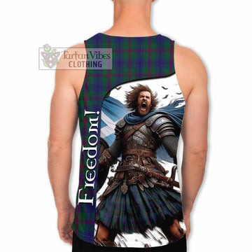 Laurie Crest Tartan Men's Tank Top Inspired by the Freedom of Scottish Warrior - Tartan Vibes Clothing