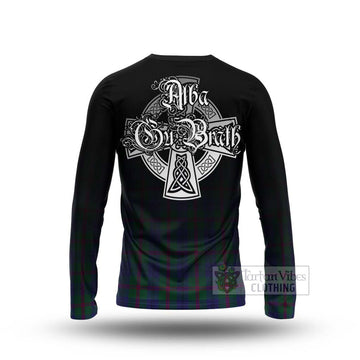 Laurie Tartan Long Sleeve T-Shirt Featuring Alba Gu Brath Family Crest Celtic Inspired - Tartan Vibes Clothing