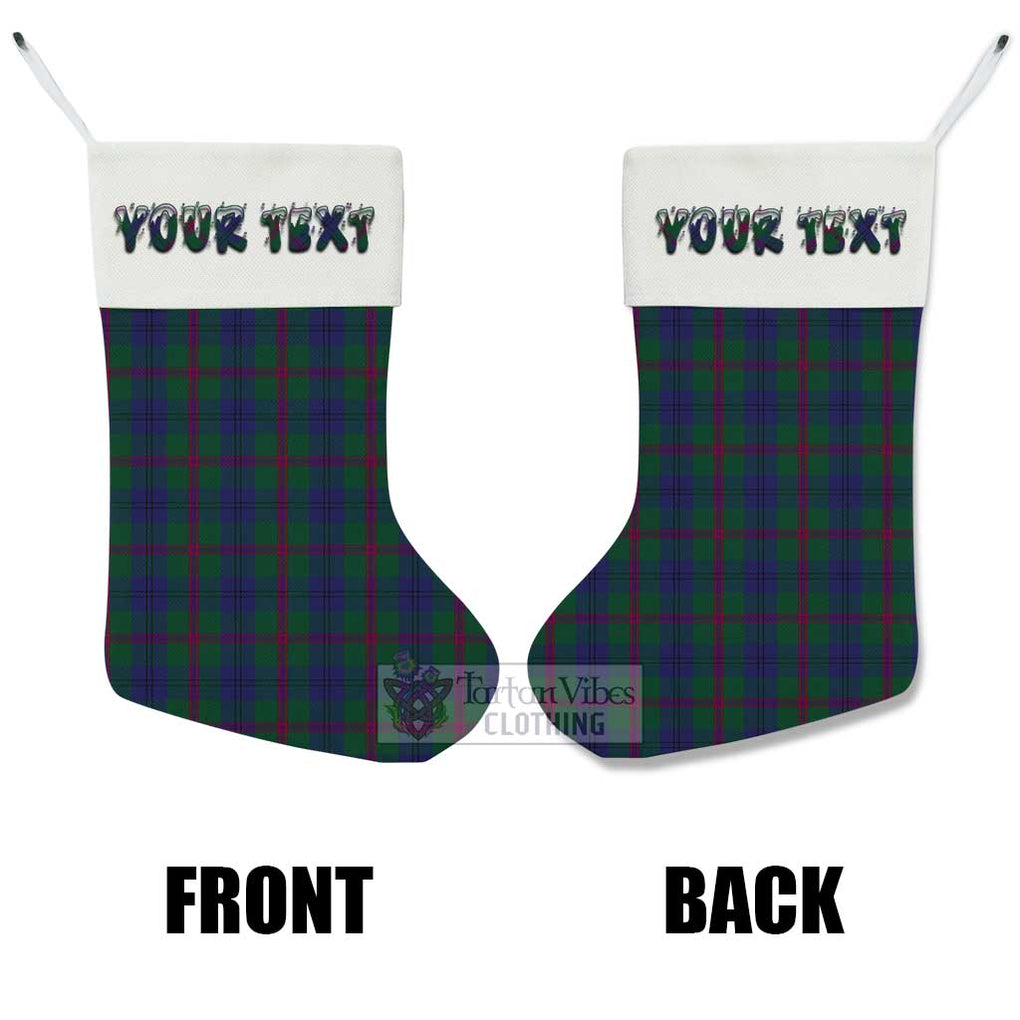 Laurie Tartan Christmas Stocking with Personalized Text - Tartan Vibes Clothing