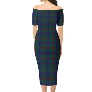 Laurie Tartan Off Shoulder Lady Dress - Tartan Vibes Clothing