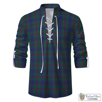 Laurie Tartan Men's Scottish Traditional Jacobite Ghillie Kilt Shirt