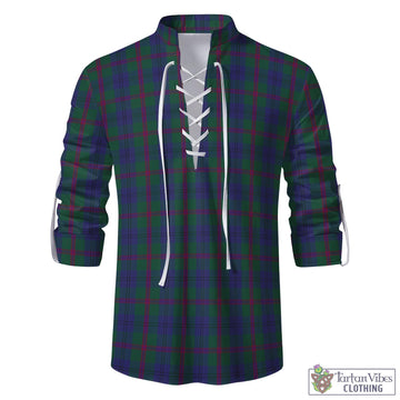 Laurie Tartan Men's Scottish Traditional Jacobite Ghillie Kilt Shirt - Tartan Vibes Clothing