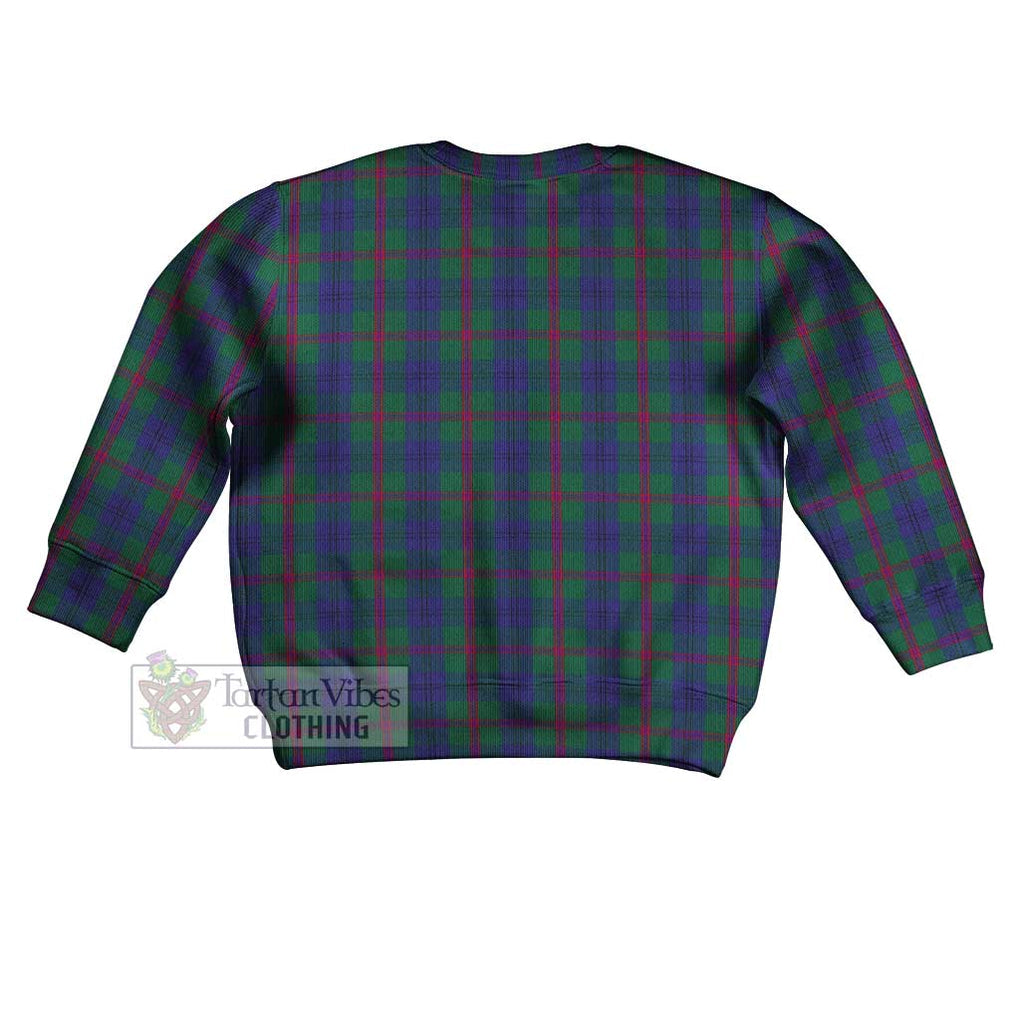 Laurie Tartan Kid Ugly Sweater with Family Crest - Tartan Vibes Clothing