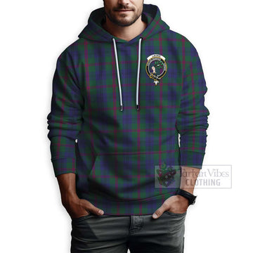 Laurie Tartan Hoodie with Family Crest Celtic Skull Style - Tartan Vibes Clothing