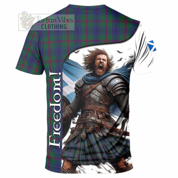 Laurie Crest Tartan T-Shirt Inspired by the Freedom of Scottish Warrior - Tartan Vibes Clothing
