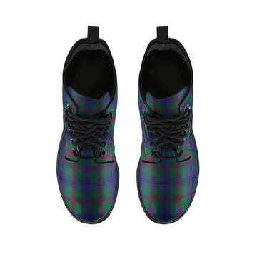 Laurie Tartan Leather Boots