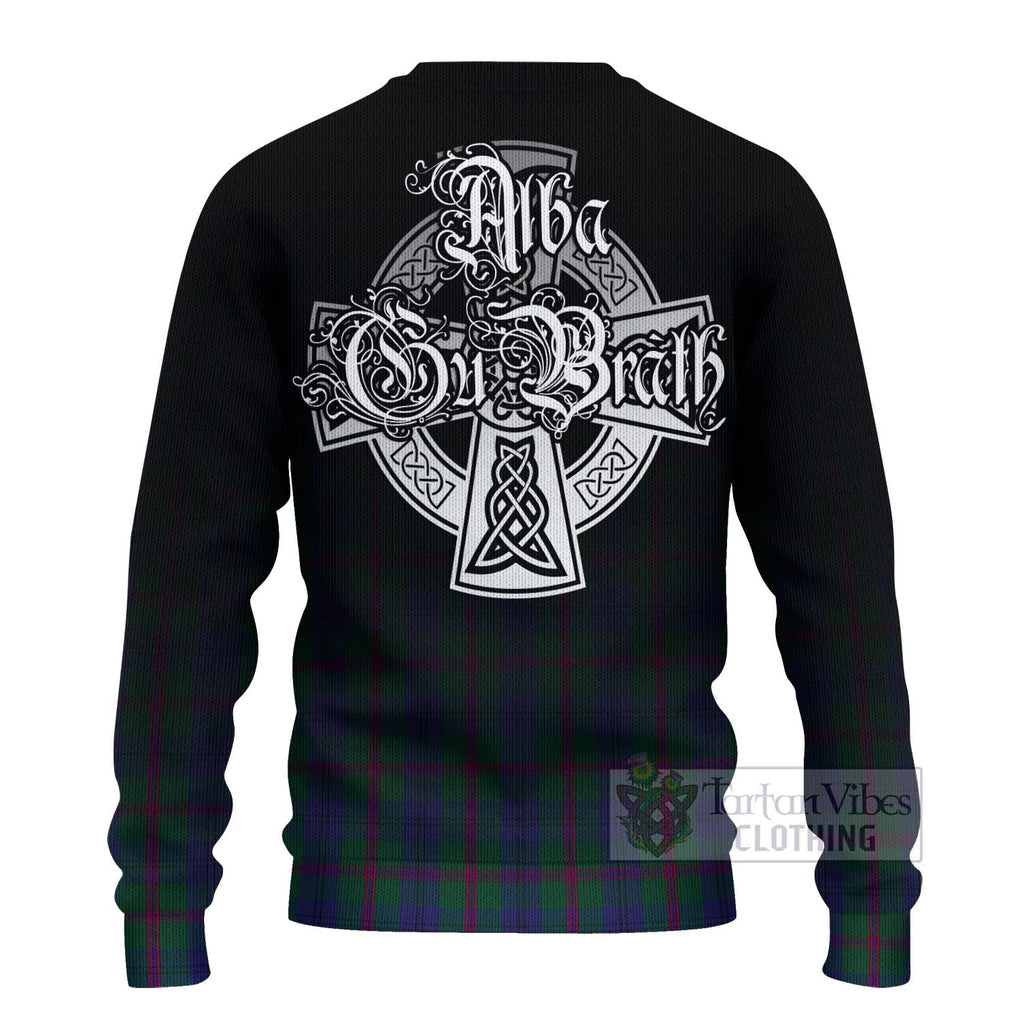 Laurie Tartan Ugly Sweater Featuring Alba Gu Brath Family Crest Celtic Inspired - Tartan Vibes Clothing