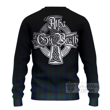 Laurie Tartan Ugly Sweater Featuring Alba Gu Brath Family Crest Celtic Inspired - Tartan Vibes Clothing