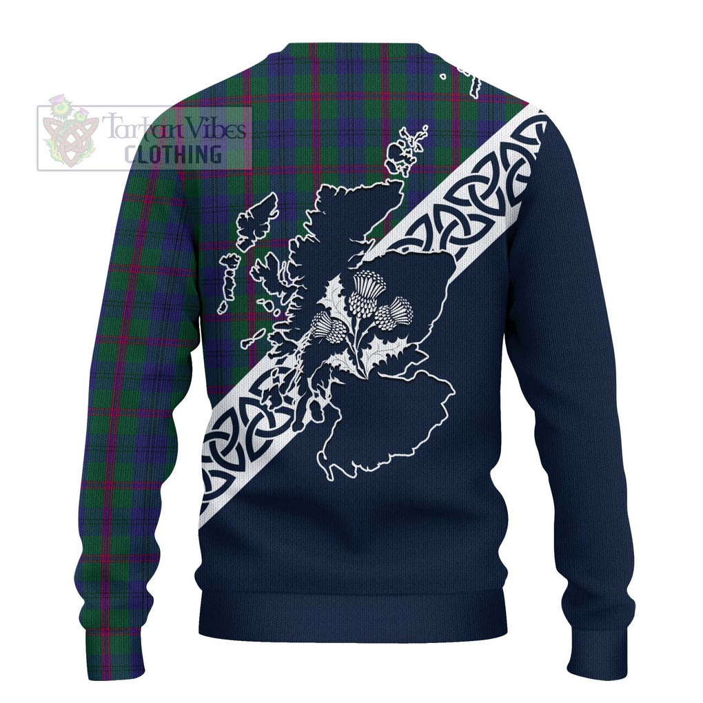 Laurie Tartan Ugly Sweater Featuring Thistle and Scotland Map - Tartan Vibes Clothing