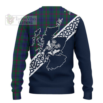 Laurie Tartan Ugly Sweater Featuring Thistle and Scotland Map - Tartan Vibes Clothing