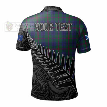 Laurie Crest Tartan Polo Shirt with New Zealand Silver Fern Half Style - Tartan Vibes Clothing