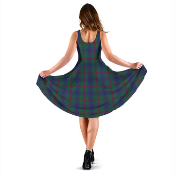 Laurie Tartan Sleeveless Midi Womens Dress