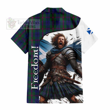 Laurie Crest Tartan Hawaiian Shirt Inspired by the Freedom of Scottish Warrior - Tartan Vibes Clothing