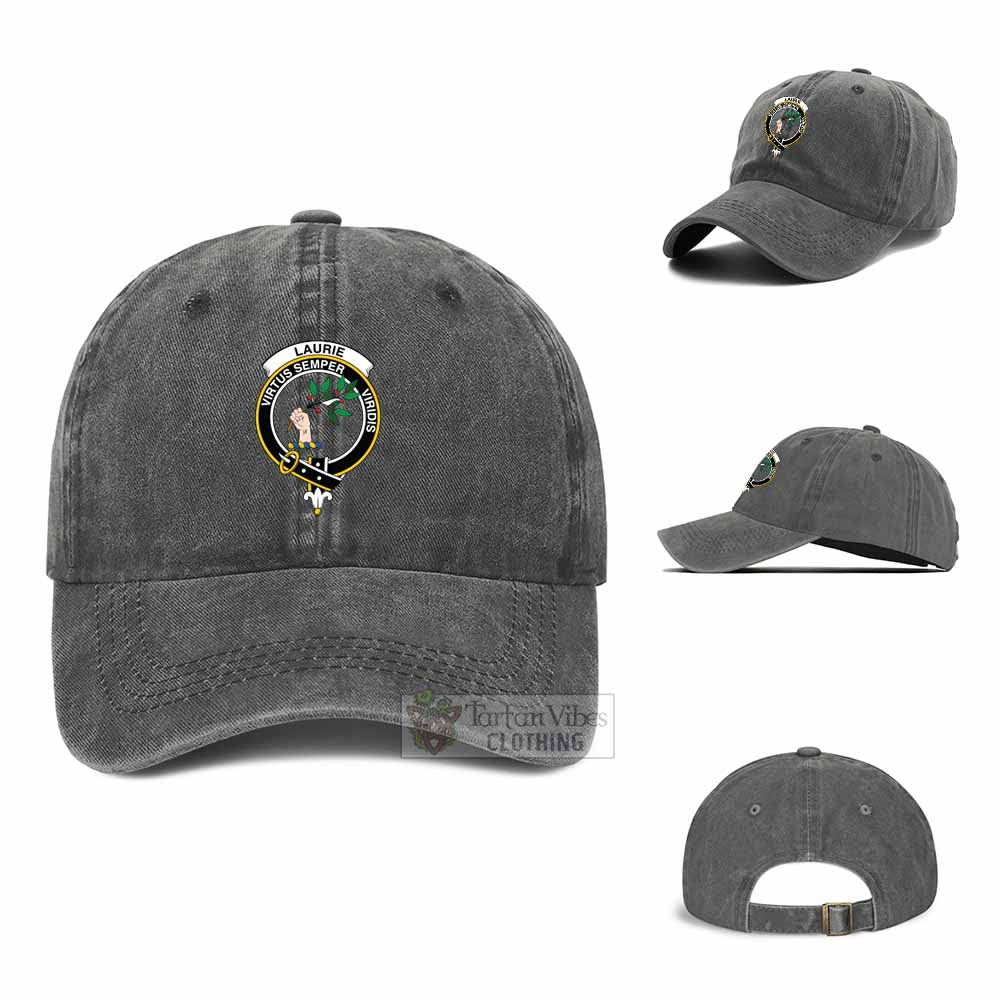 Tartan Vibes Clothing Laurie Clan Crest Denim Classic Cap