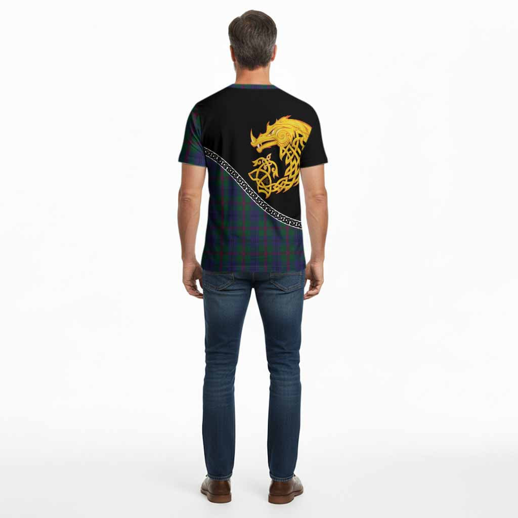 Laurie Tartan Crest Cotton T-shirt Legendary Dragon Knot Half Style